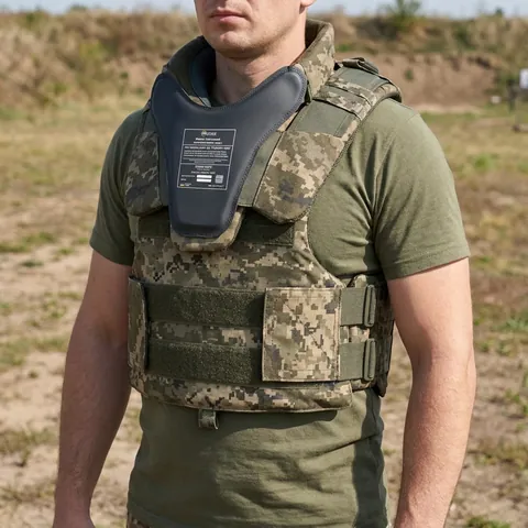 Захист шиї mod. 1 Kiborg з балістичним пакетом Militex Pixel