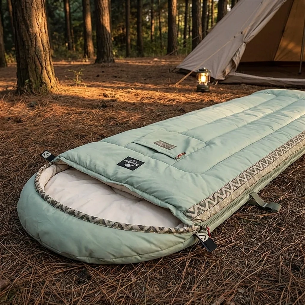 Спальний мішок Naturehike L150 NH20MSD05, (13°C) правий, світло-зелений