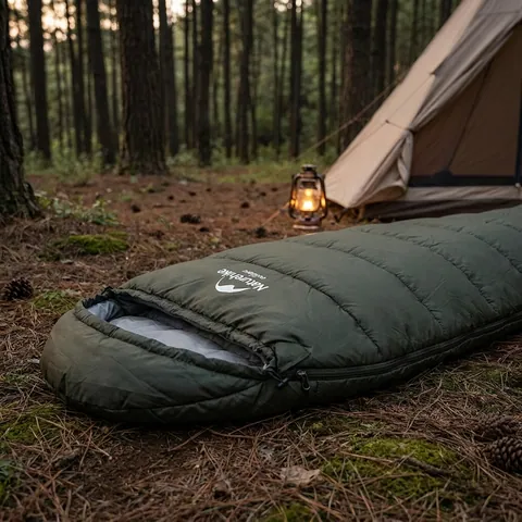 Спальник з капюшоном Naturehike U350S NH20MSD07, (-3°C), лівий, темно-зелений