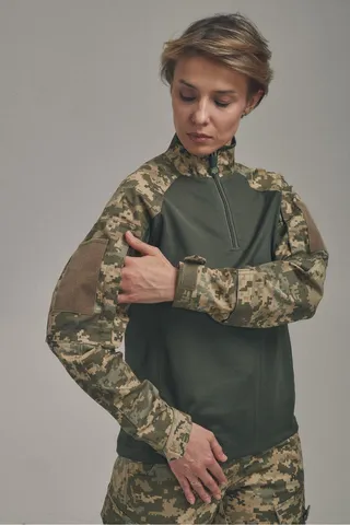 Жіноча бойова сорочка UBACS для бронежилета Піксель/Хакі — фото 8