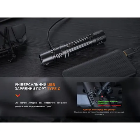 Ліхтар тактичний Fenix PD36R Pro RED — фото 13