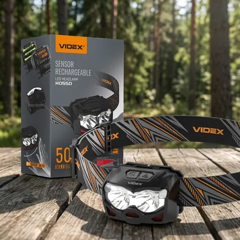 Налобний світлодіодний ліхтарик VIDEX VLF-H055D 500Lm 5000K