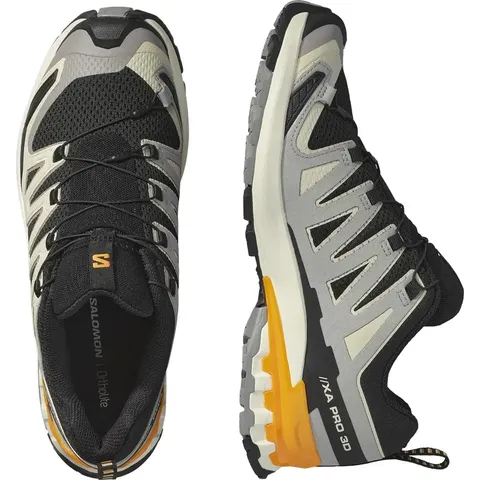 Чоловічі трейлові кросівки Salomon XA PRO 3D V9 Black / Gull / Turmeric — фото 7