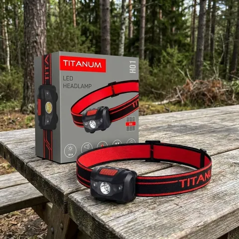 Налобний світлодіодний ліхтарик TITANUM TLF-H01 100Lm 6500K