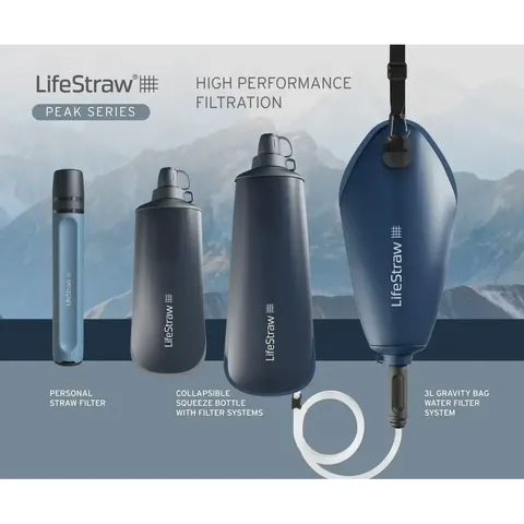 Фільтр для води LifeStraw Peak Gravity, 8 л, Mountain Blue — фото 7