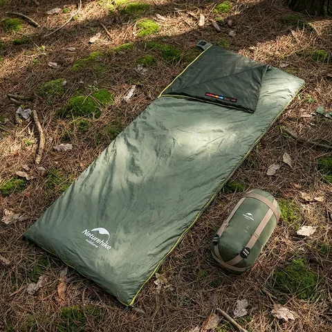 Спальник надлегкий Naturehike Summer LW180 NH21MSD09 лівий, (15°C), p-p M, зелений — фото 3