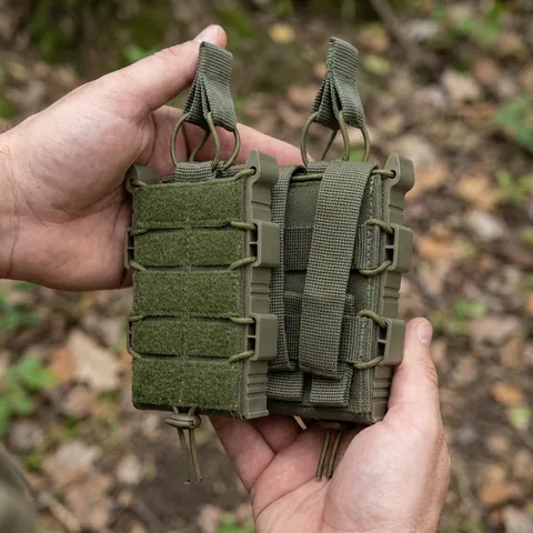 Підсумок з велкро під 1 магазин Kiborg M-1 Хакі — фото 3