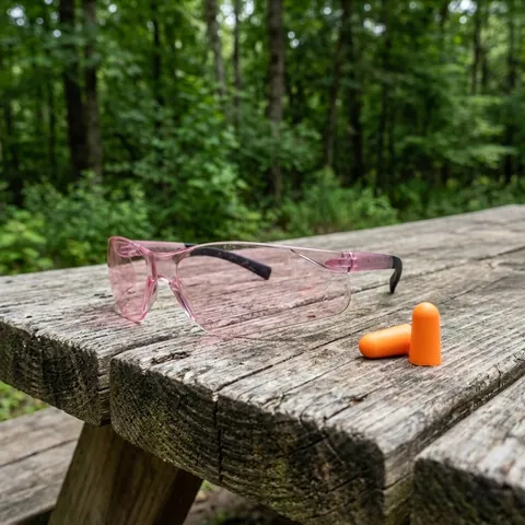Захисні окуляри Pyramex Mini-Ztek (light pink) combo, рожеві (беруші входять в комплект), Рожевий