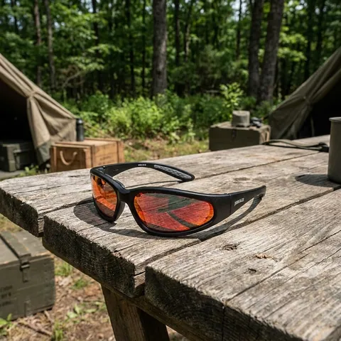 Окуляри фотохромні (захисні) Global Vision Hercules-1 PLUS Photochromic (G-Tech™ red) Anti-Fog, фотохромні дзеркальні червоні, Чорний