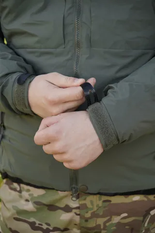 Утеплена зимова куртка BR SQG 5 з еко-пухом хакі — фото 12
