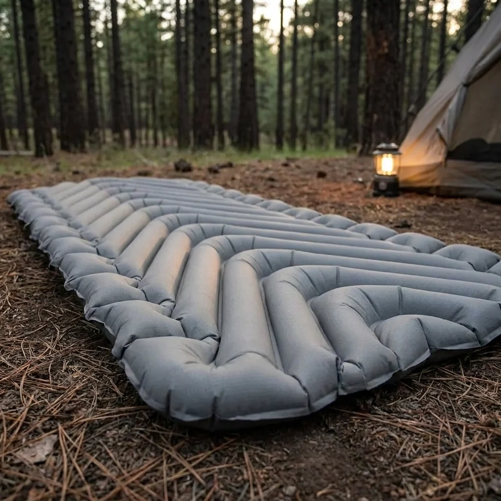 Спальний Надувний Килим (Каремат) Klymit Static V Luxe sl Stone Grey Сірий