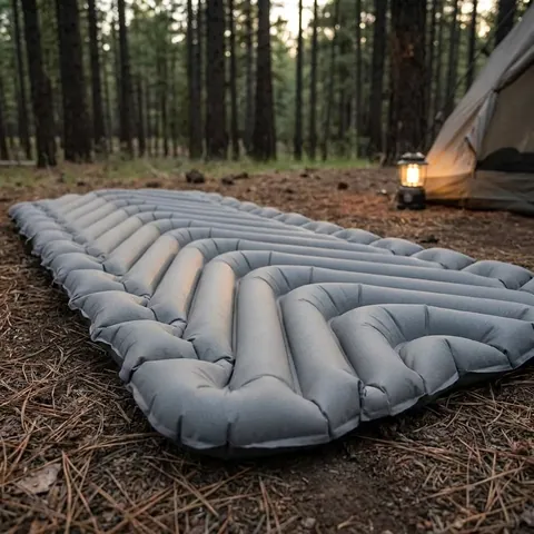 Спальний Надувний Килим (Каремат) Klymit Static V Luxe sl Stone Grey Сірий