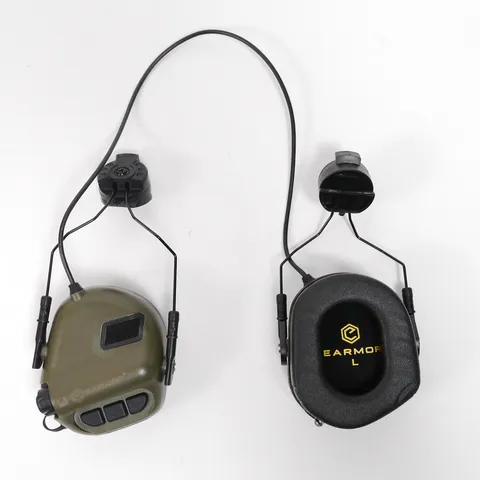 Тактичні навушники EARMOR M31Н з кріпленням Олива — фото 6