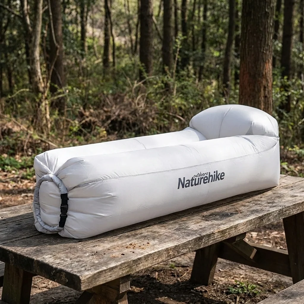 Ламзак з підголовником Naturehike NH20FCD06, сірий