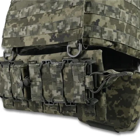 Комплект Плитоноска Kiborg GU Gen.2 з двома підсумками та захистом 1 класу Піксель — фото 8