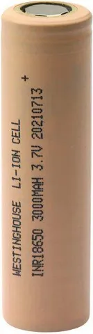 Акумулятор Westinghouse ICR18650 2500 mAh 3.7V Li-ion Flat Top без захисту — фото 2