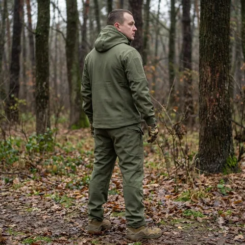 Тактичний демісезонний костюм Softshell Олива