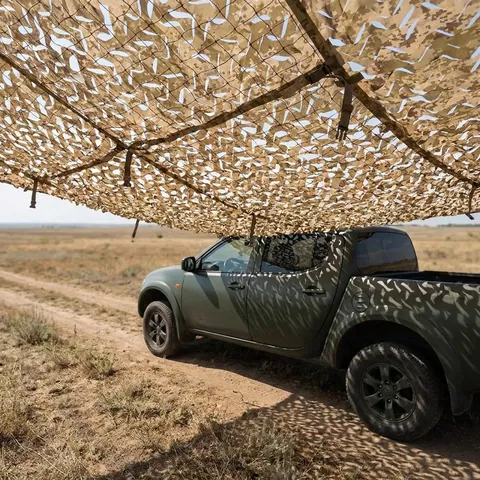 Антидронова маскувальна сітка Militex з основою Мультикам бруд 6х10м (площа 60 кв.м.)