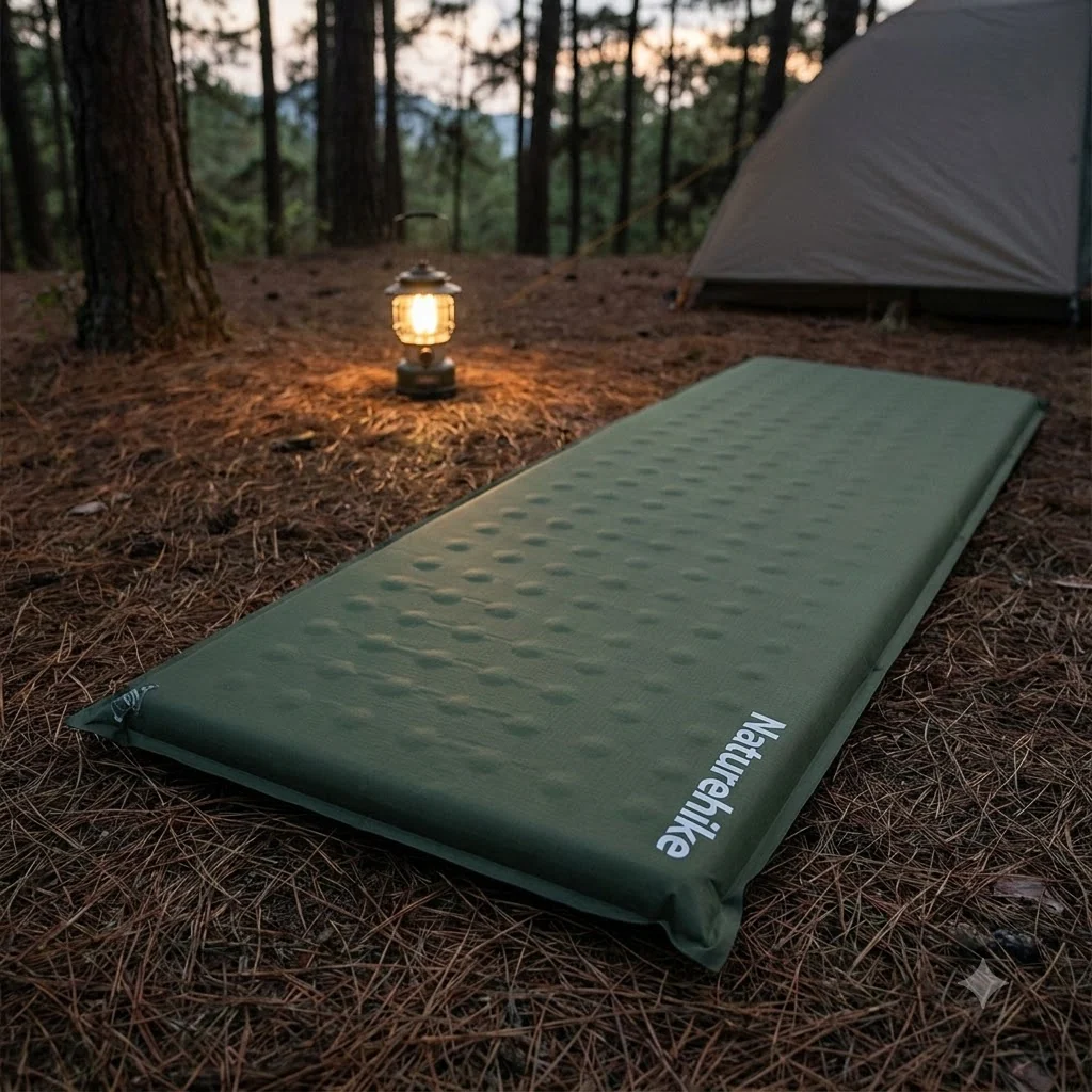 Самонадувний килимок Naturehike CNK2550WS025, 60мм, зелений
