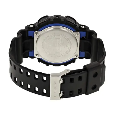 Годинник Casio G-SHOCK GA-100 - чорний/синій — фото 3