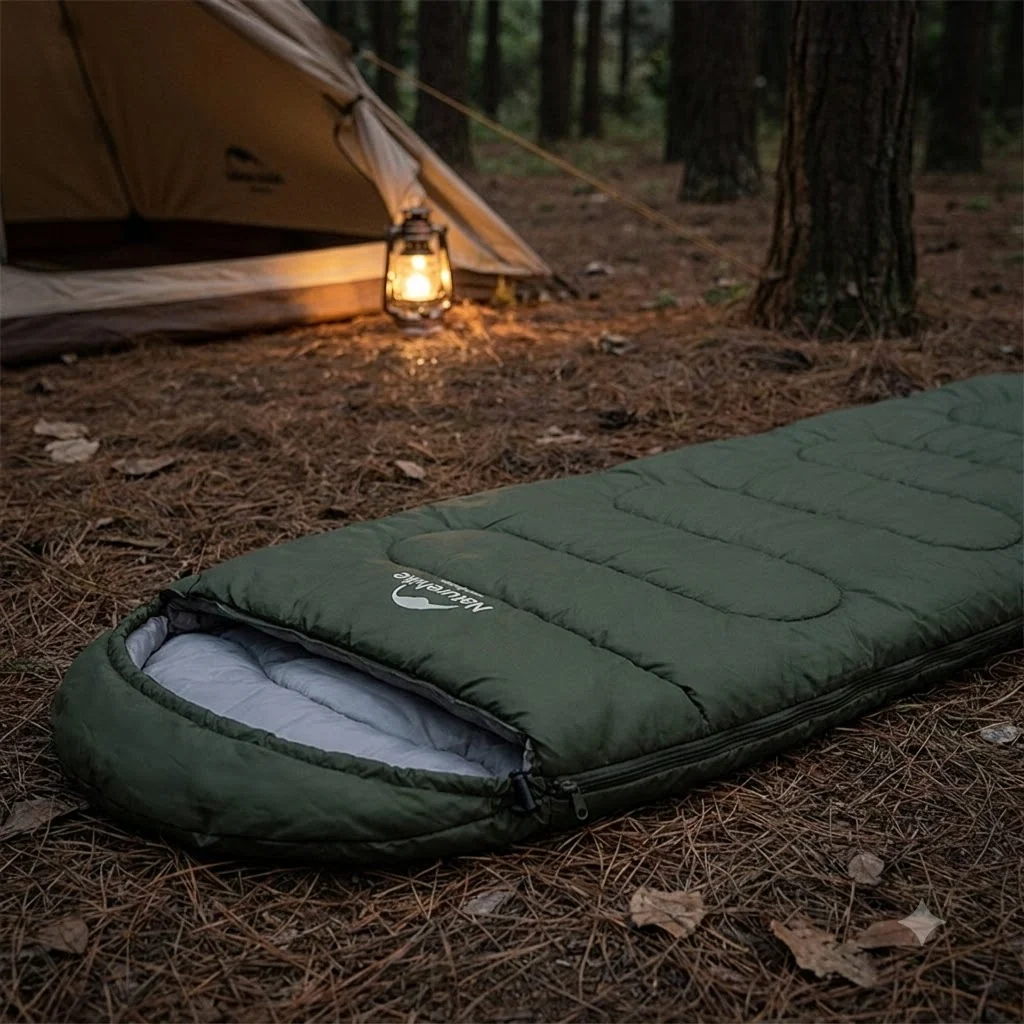 Спальний мішок Naturehike Y150L NH21MSD08, лівий, темно-зелений