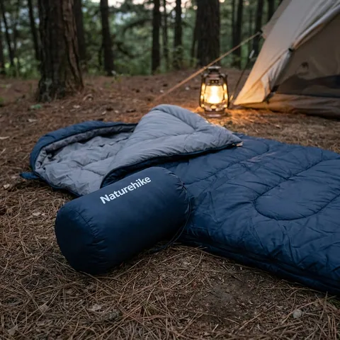 Спальний мішок Naturehike F150 NH22MSD05, правий, темно-блакитний
