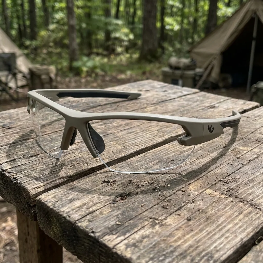 Захисні окуляри Venture Gear Tactical Semtex 2.0 Tan (clear) Anti-Fog, прозорі в пісочній оправі, Коричневий