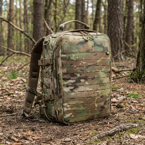 Рюкзак тактичний з MOLLE Kiborg Cordura Squadron Multicam — фото 3