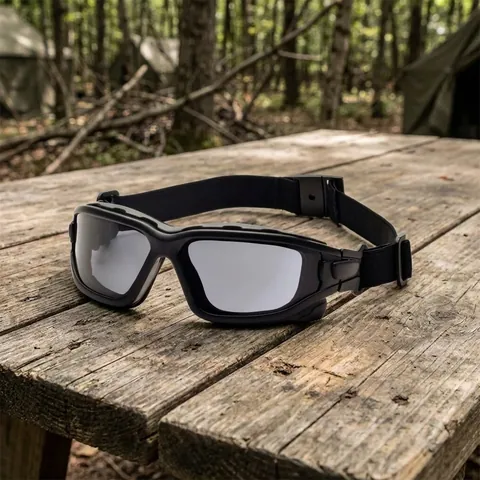 Окуляри захисні з ущільнювачем Pyramex i-Force XL (gray) Anti-Fog, чорний, Чорний