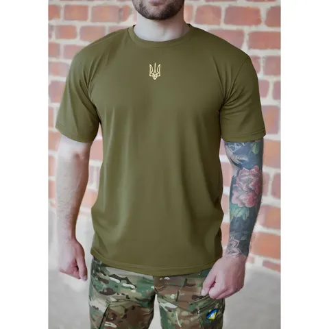 Тактична футболка з 3 велкро кулір хакі5XL — фото 2