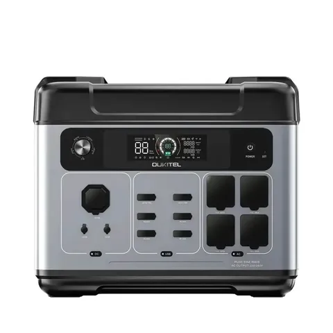 Портативна зарядна станція OUKITEL P2001E Plus 2048Wh 2400W LiFePO4 з функцією UPS — фото 4
