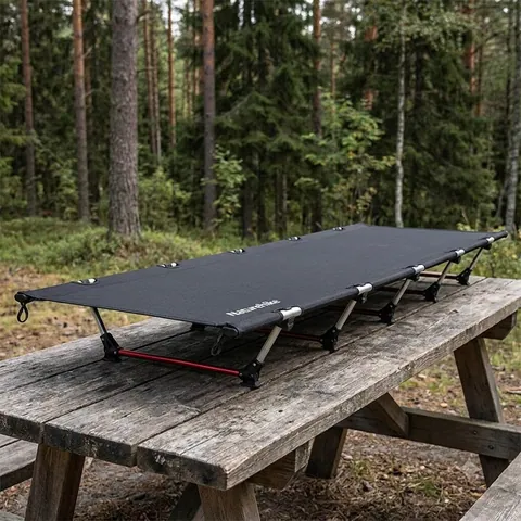 Ліжко складане Naturehike XJC05 NH20JJ001, Поліестер Oxford / алюміній, чорний