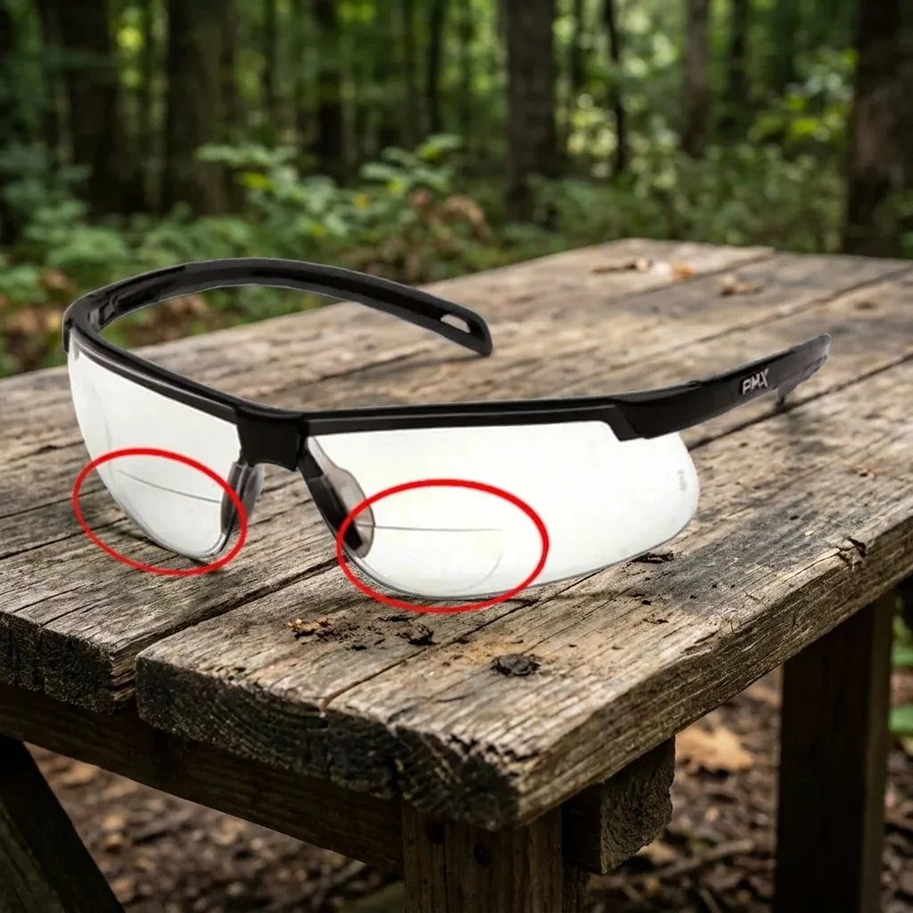 Біфокальні захисні окуляри Pyramex Ever-Lite Bifocal (clear +2.5) Super Anti-Fog H2MAX, біфокальні прозорі з діоптріями, Чорний