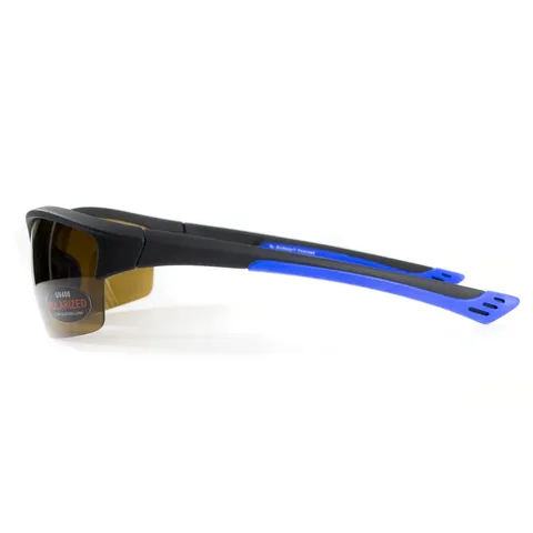 Окуляри поляризаційні BluWater Daytona-1 Polarized (brown), гідрофобні коричневі лінзи (Repelon™), Синій — фото 4