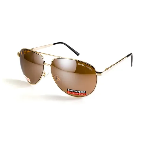 Окуляри захисні Global Vision Aviator-4 (drive mirror), коричневі лінзи — фото 9
