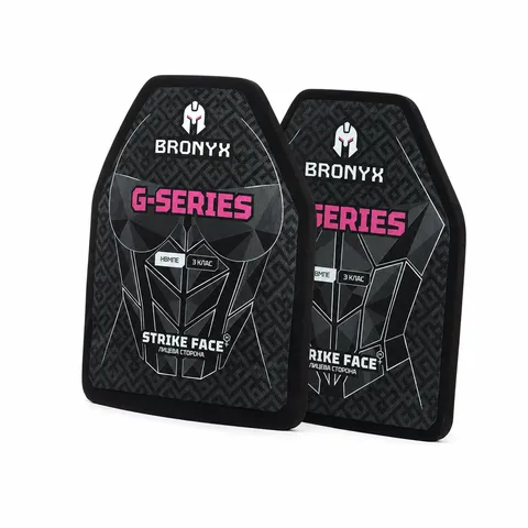 Бронеплити BRONYX G-Series (передня та задня)3 клас захисту ДСТУ НВМПЕ Shooter's Cut (M/25*30) — фото 2