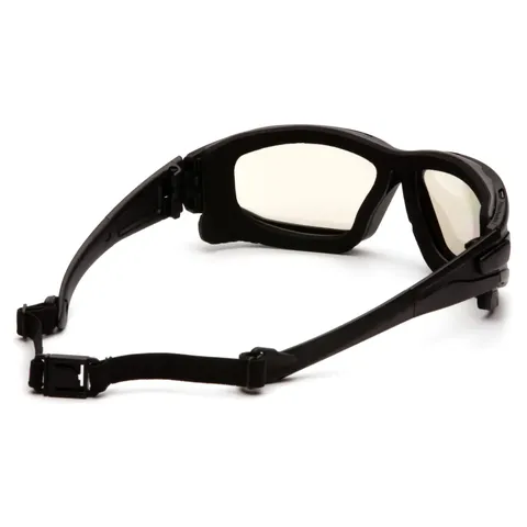 Окуляри захисні з ущільнювачем Pyramex i-Force XL (indoor/outdoor mirror) Anti-Fog, дзеркальні напівтемні, Чорний — фото 6