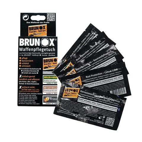 Brunox Gun Care серветки для догляду за зброєю 5шт в коробці — фото 2