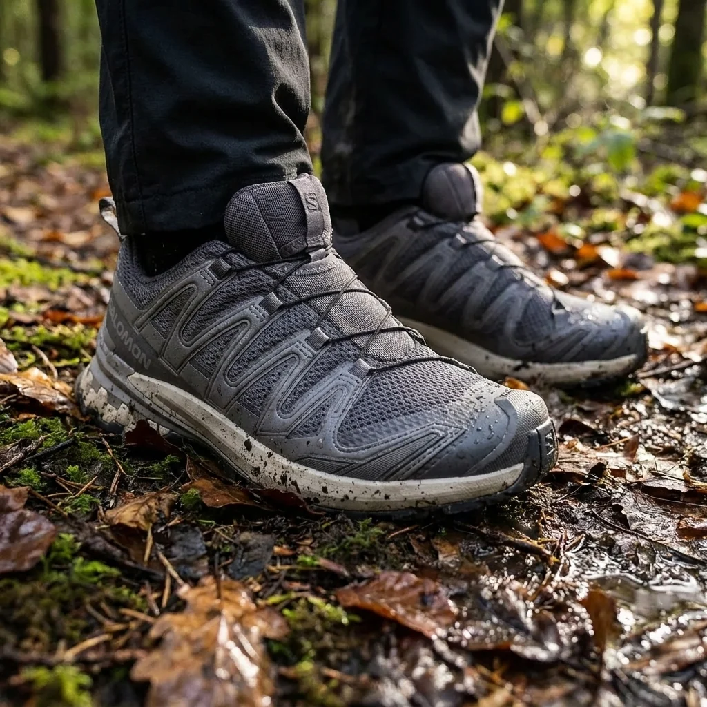 Чоловічі трейлові кросівки Salomon XA PRO 3D V9 Dark Gull Gray / Cloudburst