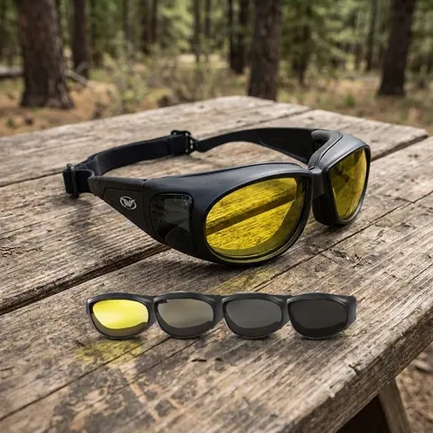 Окуляри Global Vision Outfitter Photochromic (yellow) Anti-Fog, фотохромні жовті, Чорний