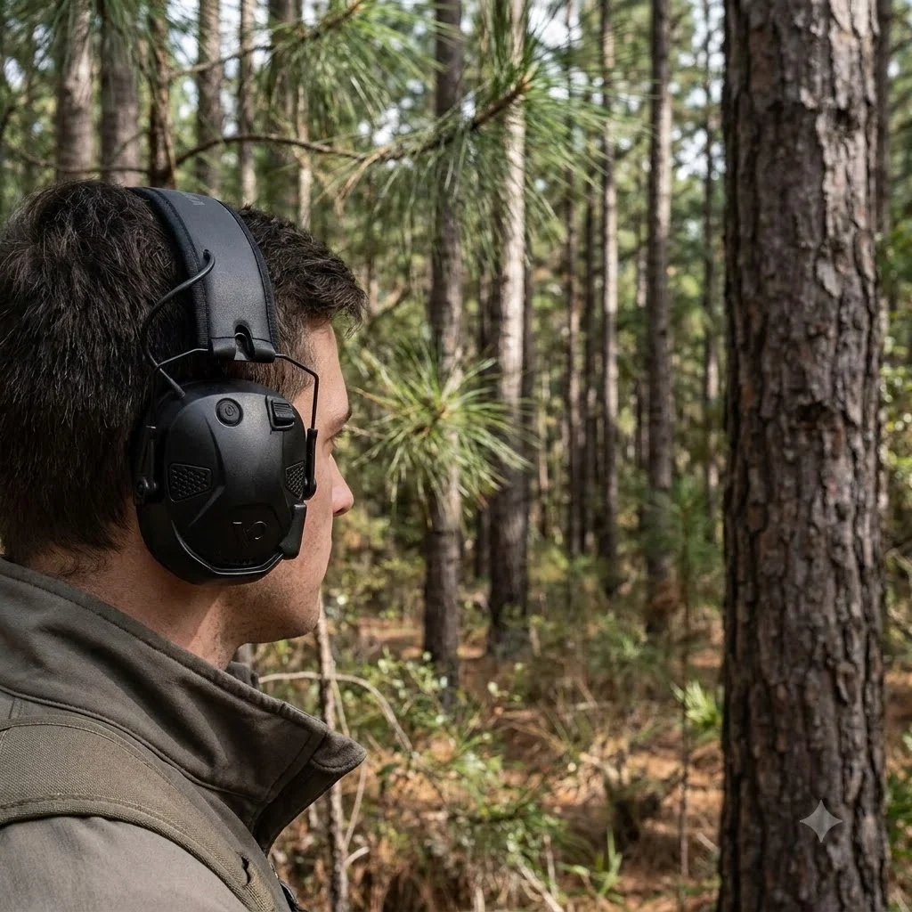 Захисні активні навушники протишумні Venture Gear AMP NRR 26dB з Bluetooth Чорні