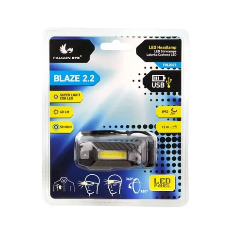 Ліхтар налобний Falcon Eye Blaze 2.2 (60 Lm) USB Rechargeable (FHL0023) — фото 4