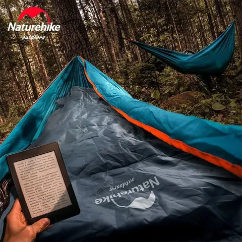 Спальний мішок Naturehike Y150L NH21MSD08, правий, сіро-блакитний — фото 6