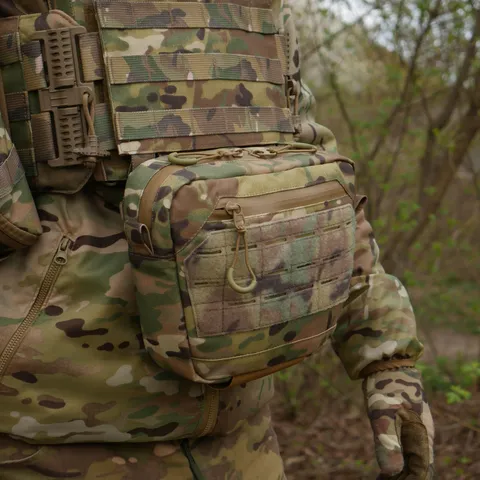 Сумка-напашник XL з балістичним пакетом 1 клас захисту Kiborg GU Сordura Multicam — фото 9