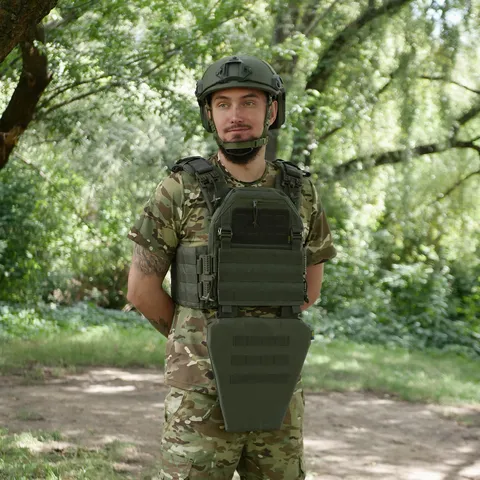 Захист паху (напашник-фартух) Kiborg з балістичним захистом Militex 2 клас Хакі — фото 8