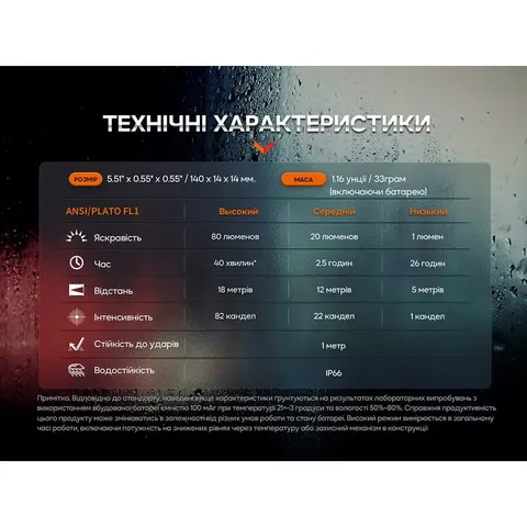 Fenix T6 тактична ручка з ліхтариком чорна — фото 16