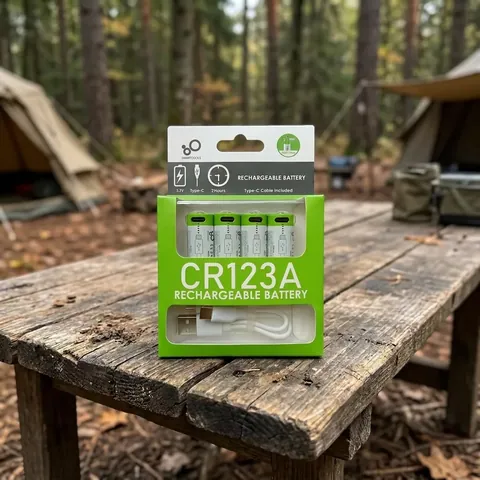 Акумулятори CR123A (16340) з роз’ємом TYPE-C (4 шт., 700 mAh, 3.7V)