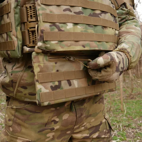 Захист живота (кишківник) Kiborg з балістичним пакетом 1 клас захисту Militex Multicam — фото 10