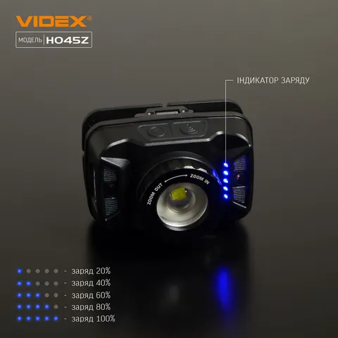 Налобний світлодіодний ліхтарик VIDEX VLF-H045Z 270Lm 5000K — фото 10