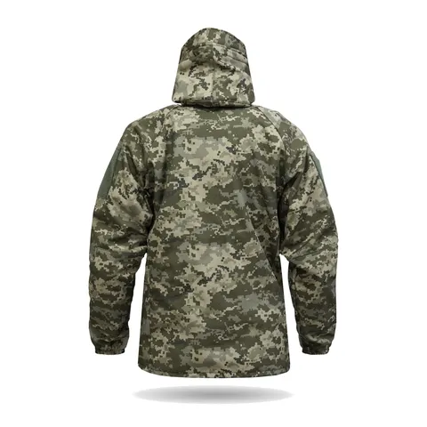 Куртка Windproof Softshell вітрозахисна (піксель), водостійка, фліс 320 г/м² — фото 5